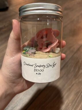 Dinosaur sensory jar
